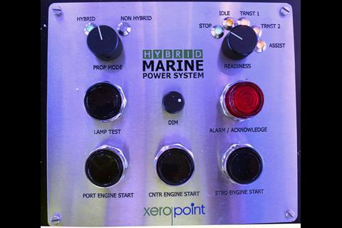A simple Hybrid control enables the Captain to select the operational mode
